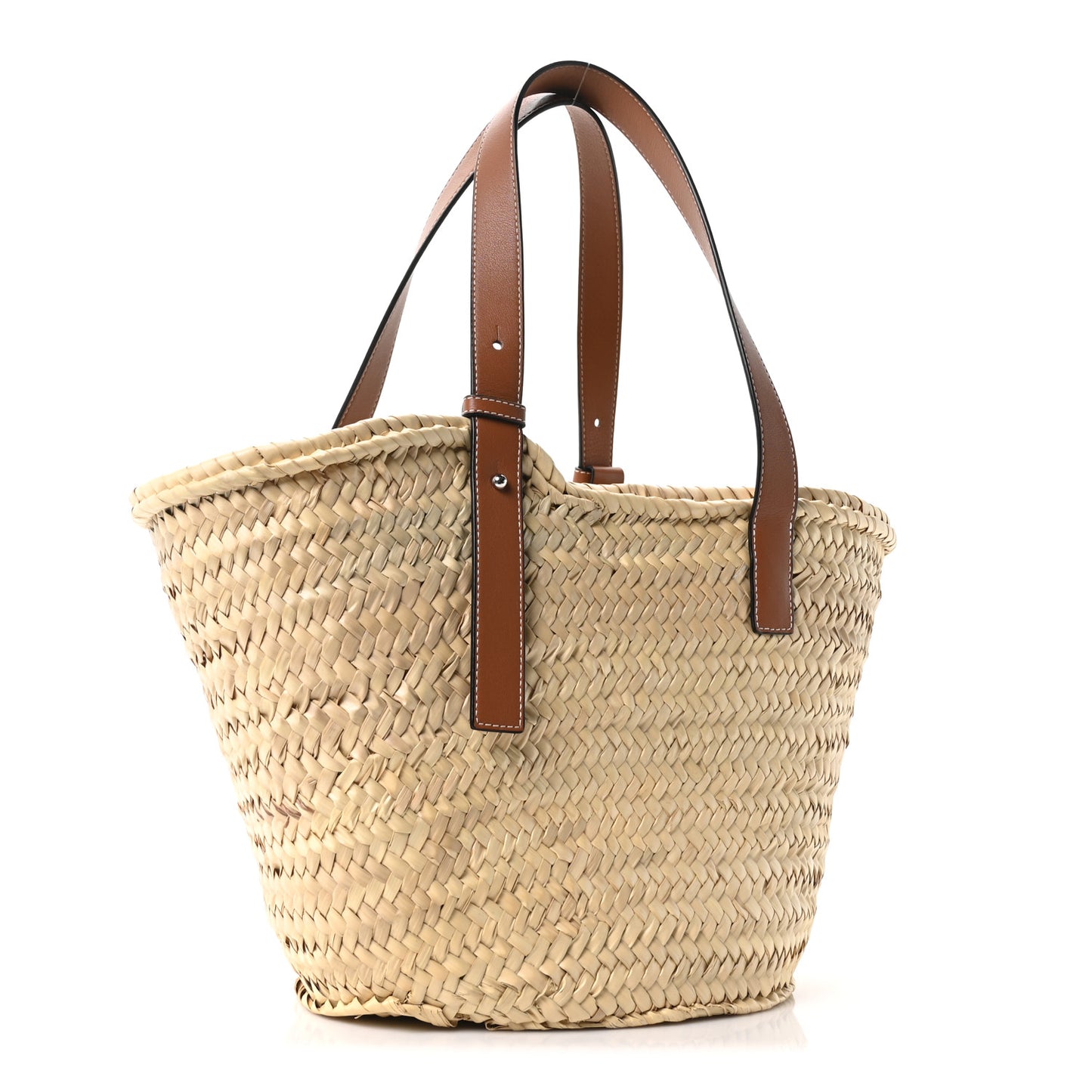 Raffia Basket Tote Bag Natural Tan