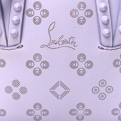 Christian Louboutin Calfskin Loubinthesky Mini East West Cabata Tote Lavender 8 of 13