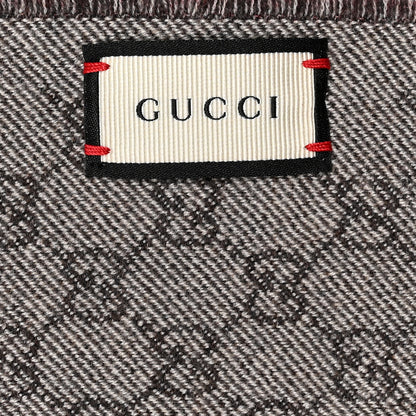 Gucci Wool GG Monogram Miniorophin Scarf Lacquer Pink 3 of 5