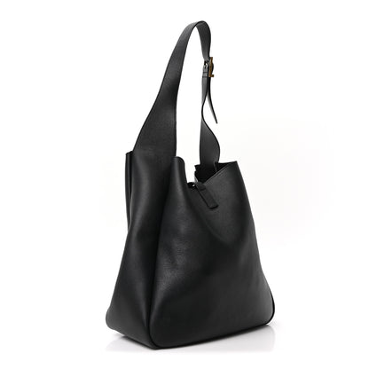 Saint Laurent Smooth Calfskin Large Le 5 A 7 Soft Hobo Black 3 of 10