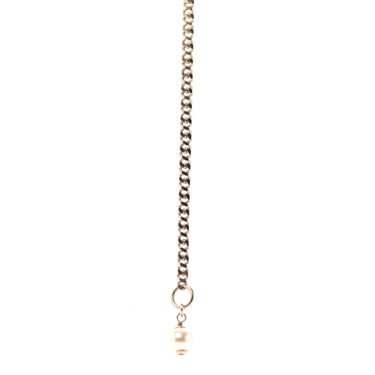 Crystal CC Pendant Necklace Gold