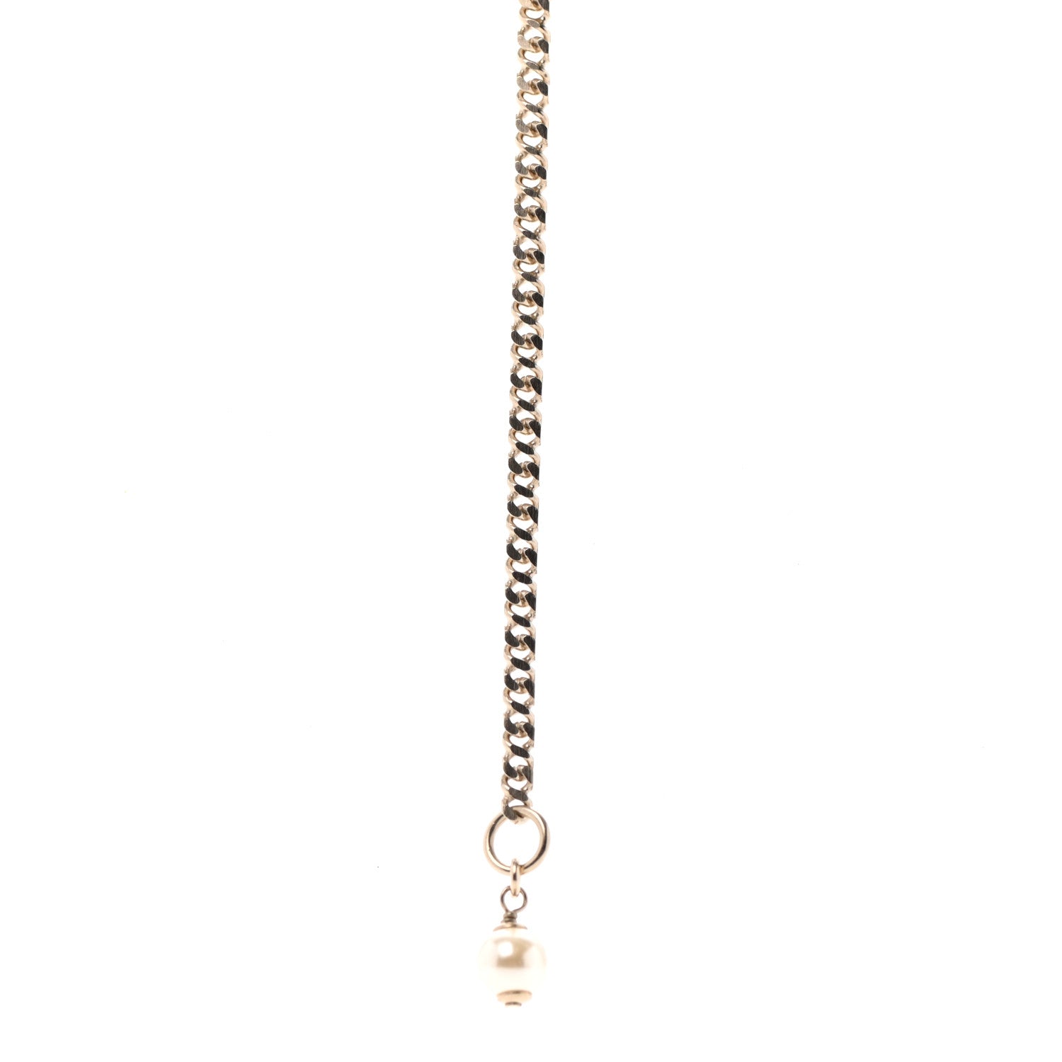 Chanel Crystal CC Pendant Necklace Gold 6 of 6