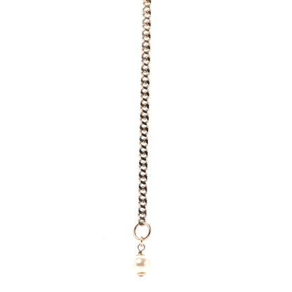 Chanel Crystal CC Pendant Necklace Gold 6 of 6