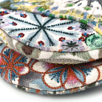 Christian Dior Canvas Embroidered Kaleidiorscopic Saddle Bag Multicolor 7 of 12