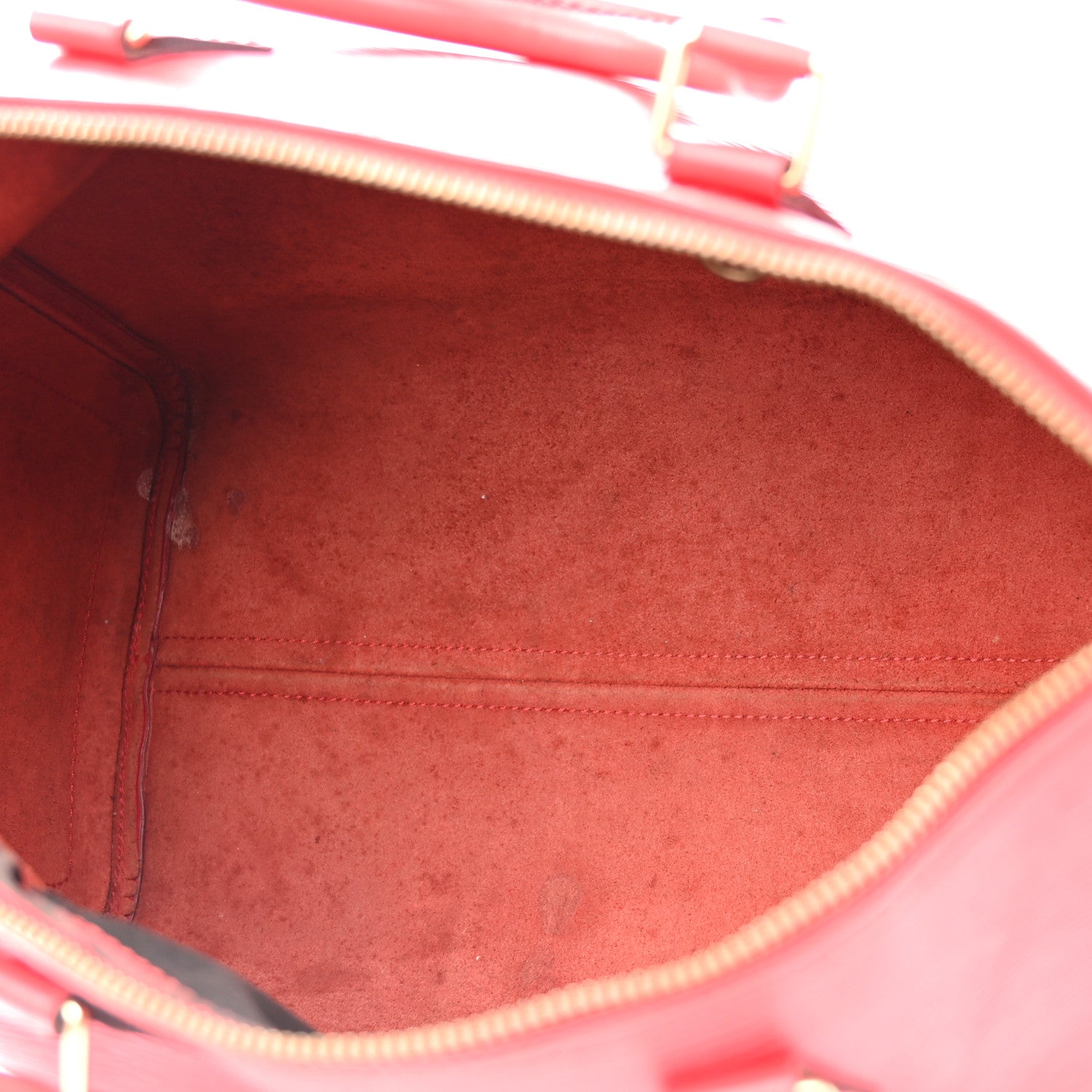 Louis Vuitton Epi Speedy 35 Castillan Red 5 of 21