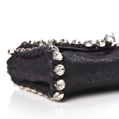 Stella McCartney Shaggy Deer Tiny Fold Over Falabella Crystal Crossbody Black 8 of 9