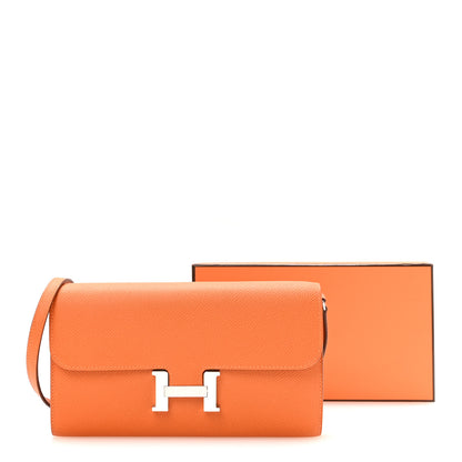 Hermes Epsom Constance Long Wallet To Go Wallet Orange 11 of 11