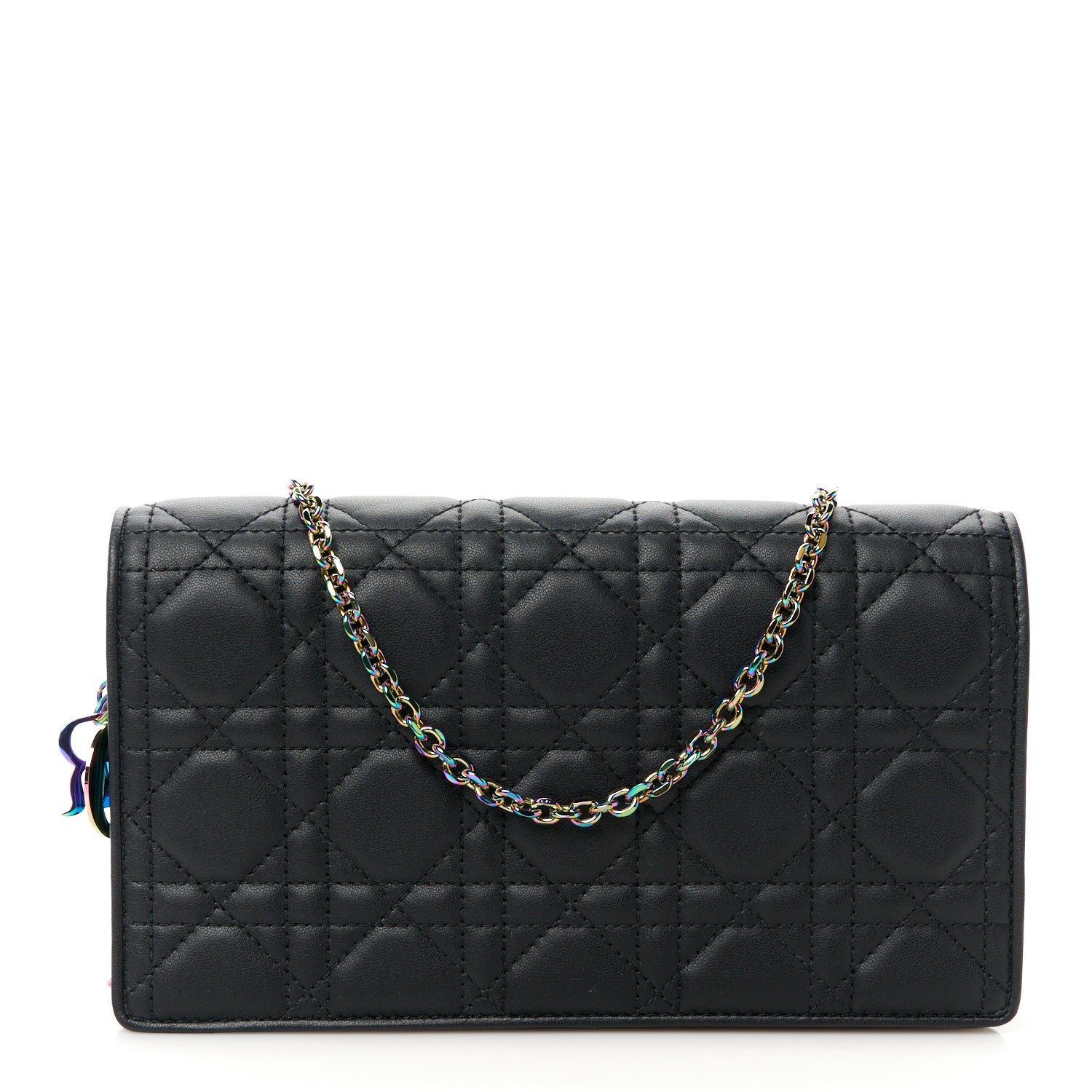 Christian Dior Lambskin Cannage Lady Dior Pouch Black 1 of 16