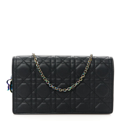 Christian Dior Lambskin Cannage Lady Dior Pouch Black 1 of 16