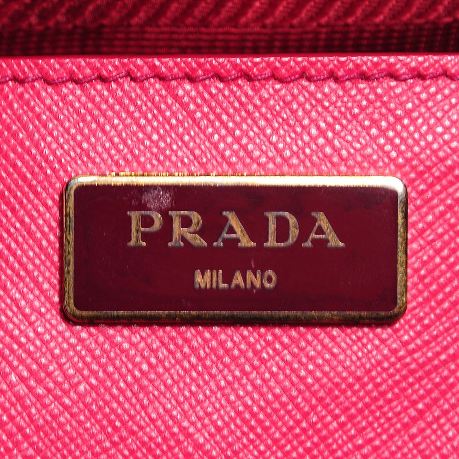 Prada Saffiano Large Galleria Double Zip Tote Fuxia 6 of 9