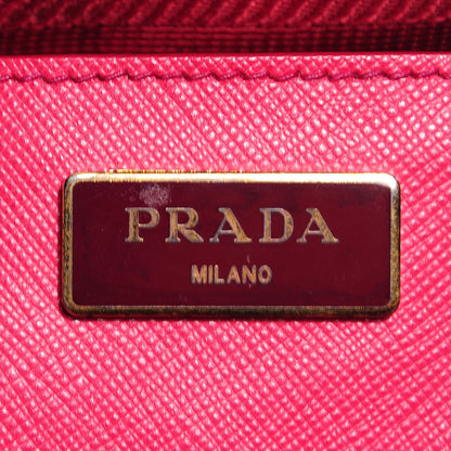Prada Saffiano Large Galleria Double Zip Tote Fuxia 6 of 9