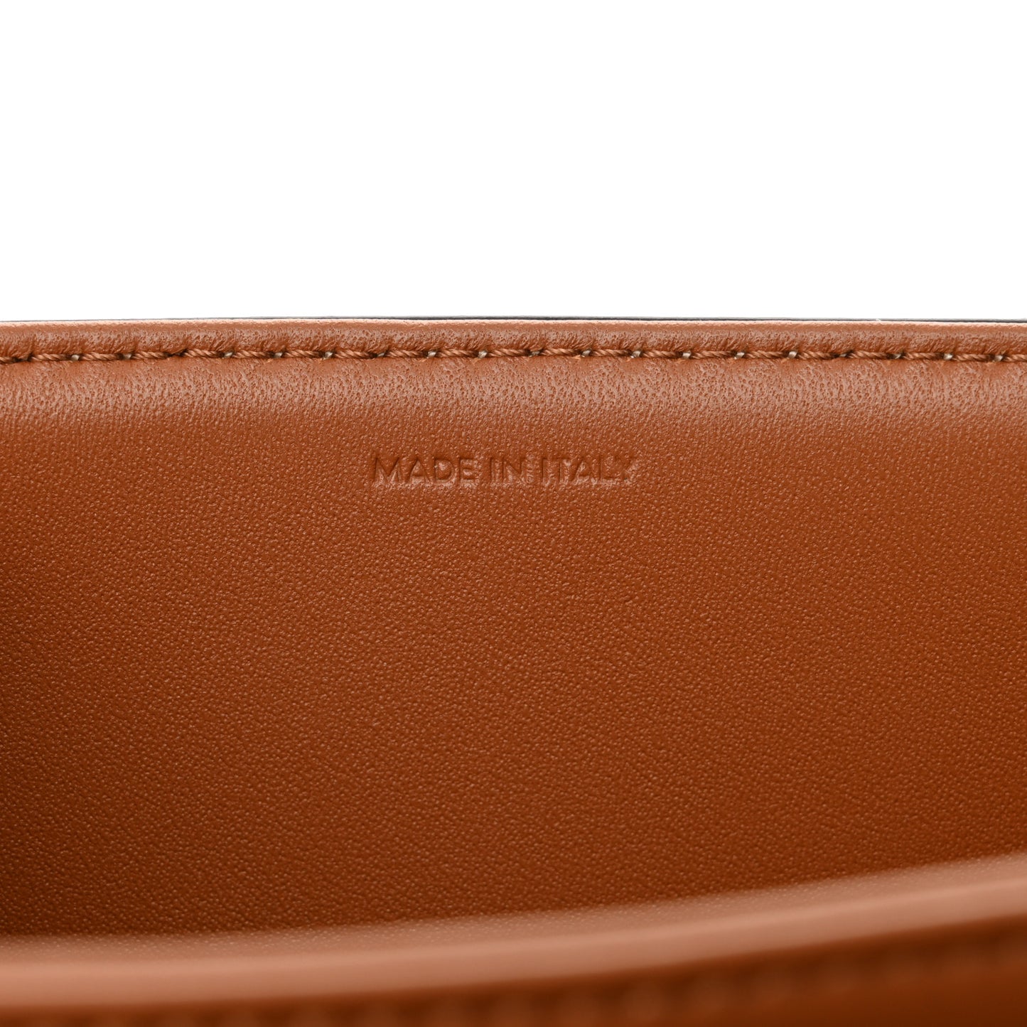 Shiny Calfskin Medium Triomphe Tan