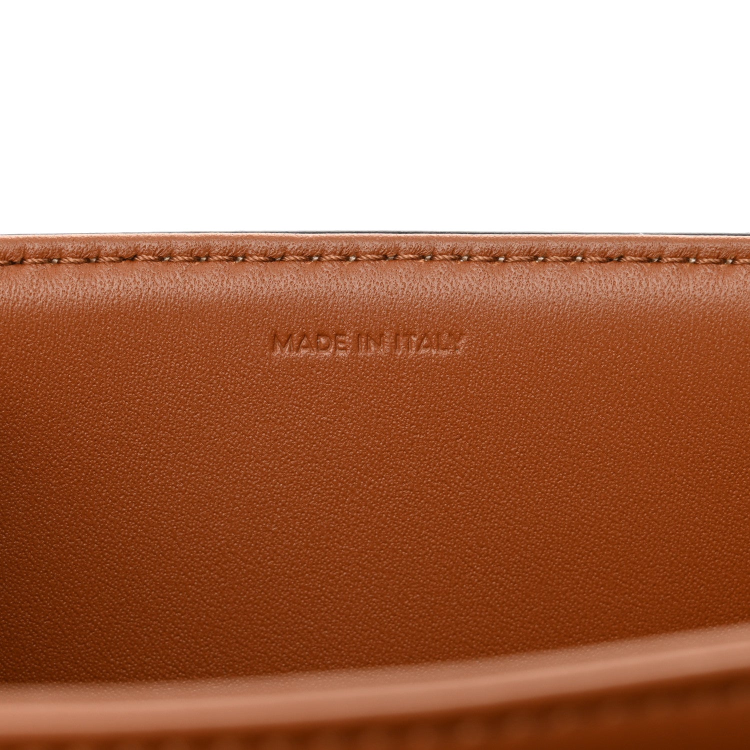 Celine Shiny Calfskin Medium Triomphe Tan 7 of 11