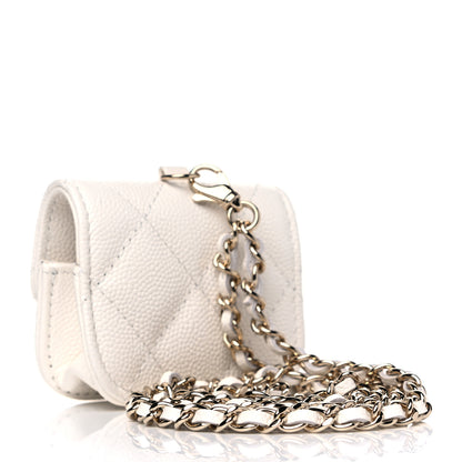 Chanel Caviar Quilted Airpods Pro Case White 2 of 7