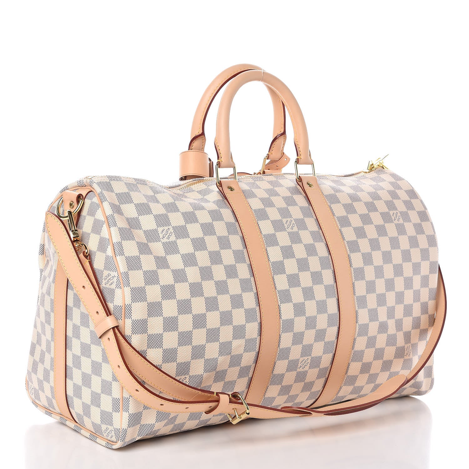 Louis Vuitton Damier Azur Keepall Bandouliere 45 3 of 12