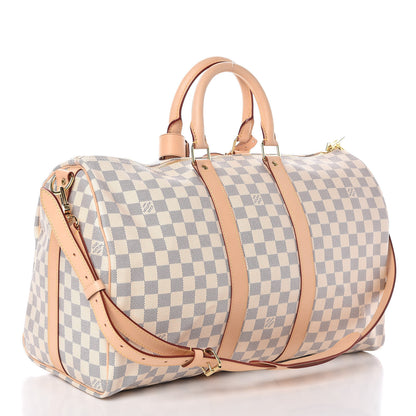 Louis Vuitton Damier Azur Keepall Bandouliere 45 3 of 12