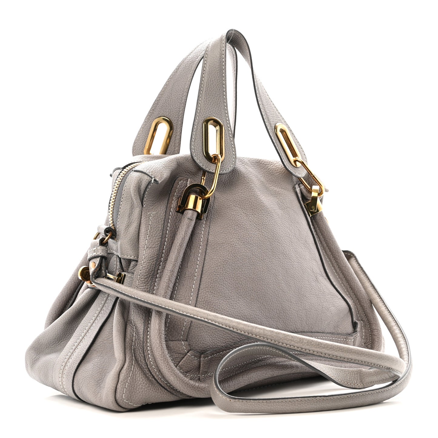 Calfskin Medium Paraty Cashmere Grey