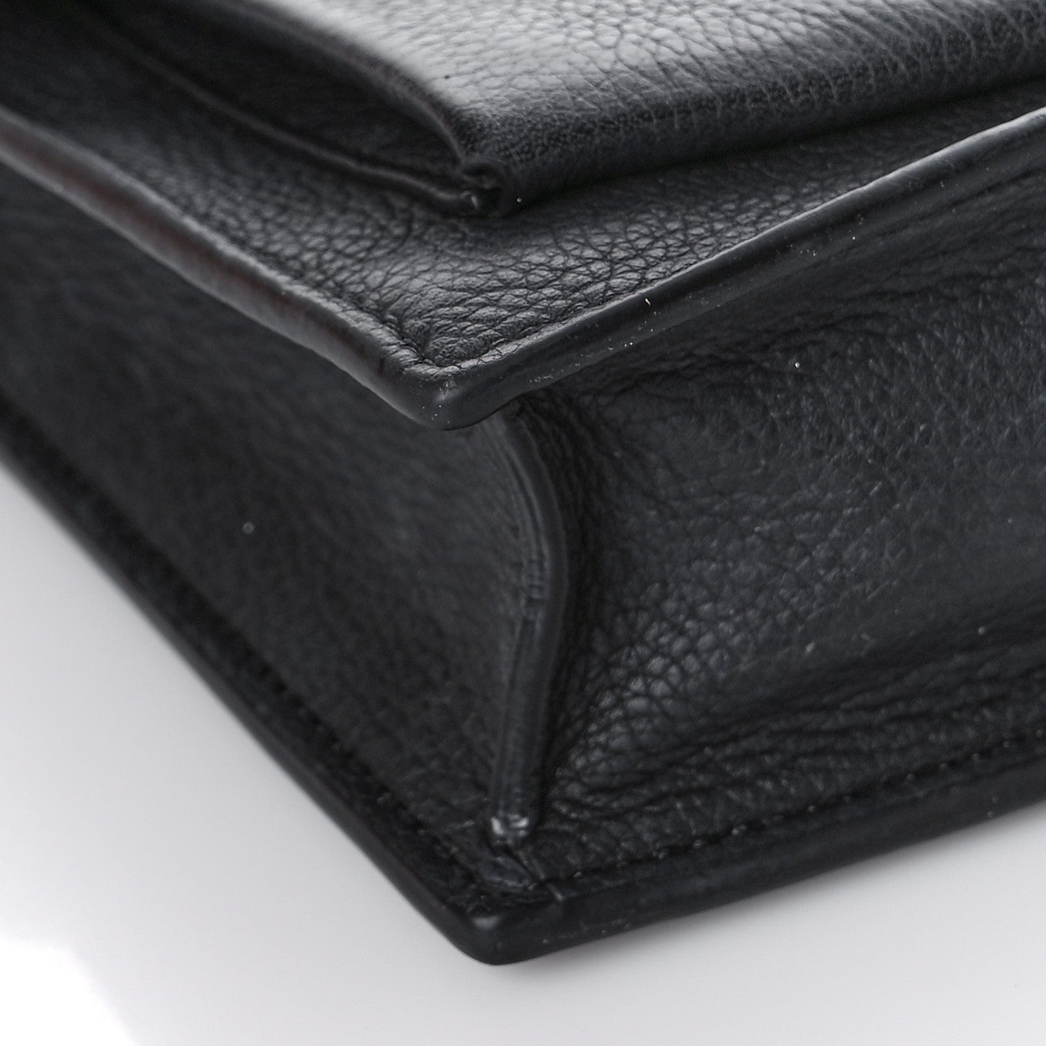 Louis Vuitton Soft Calfskin My Lockme Chain Pochette Black 7 of 9