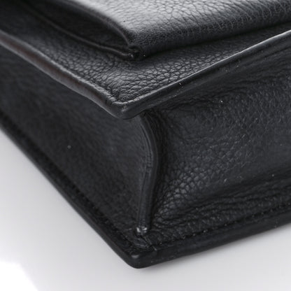 Louis Vuitton Soft Calfskin My Lockme Chain Pochette Black 7 of 9
