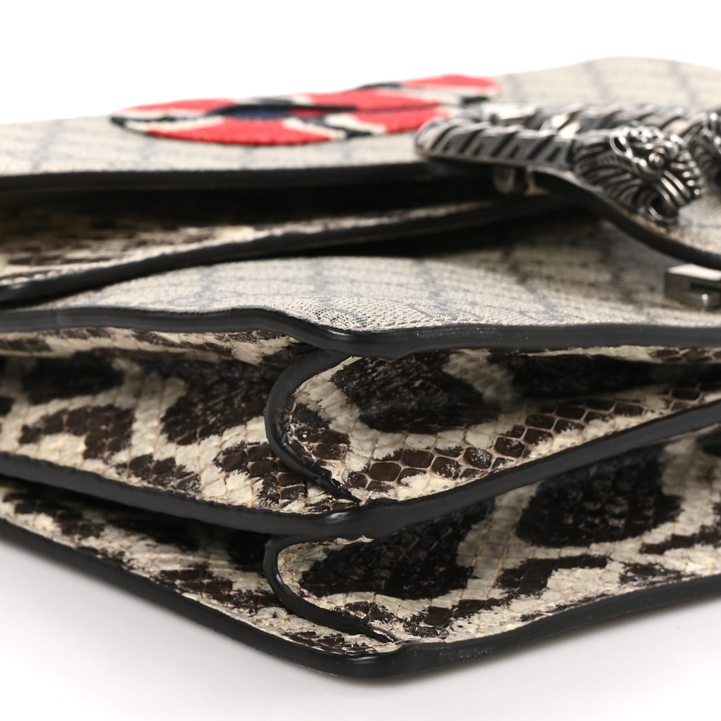 GG Supreme Monogram Kingsnake Embroidered Medium Dionysus Shoulder Bag Beige