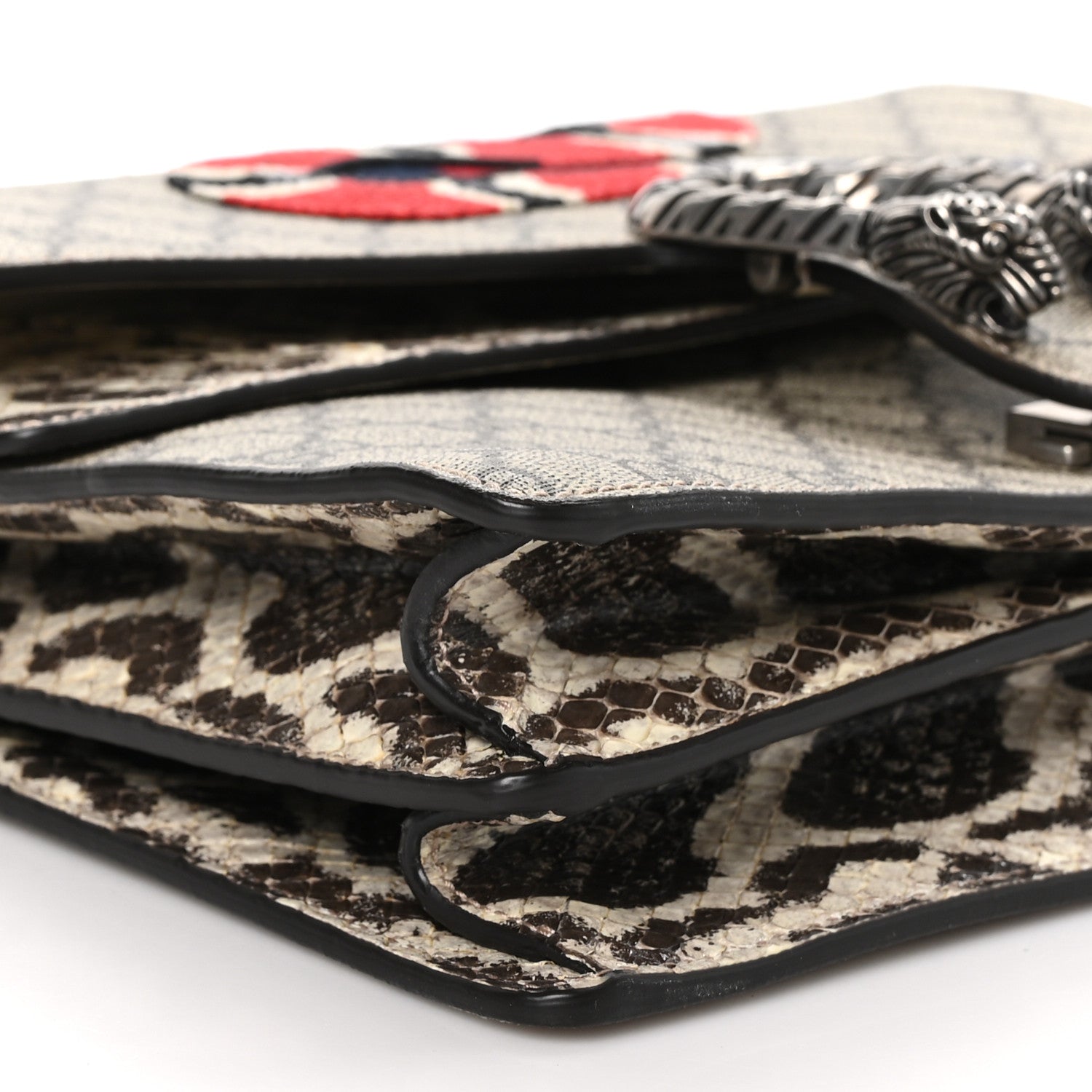Gucci GG Supreme Monogram Kingsnake Embroidered Medium Dionysus Shoulder Bag Beige 10 of 11