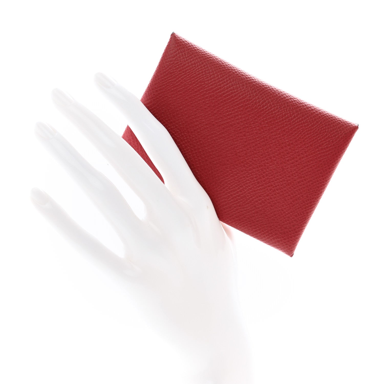 Hermes Epsom Verso Calvi Duo Card Case Rouge Grenat Mauve Sylvestre 3 of 7