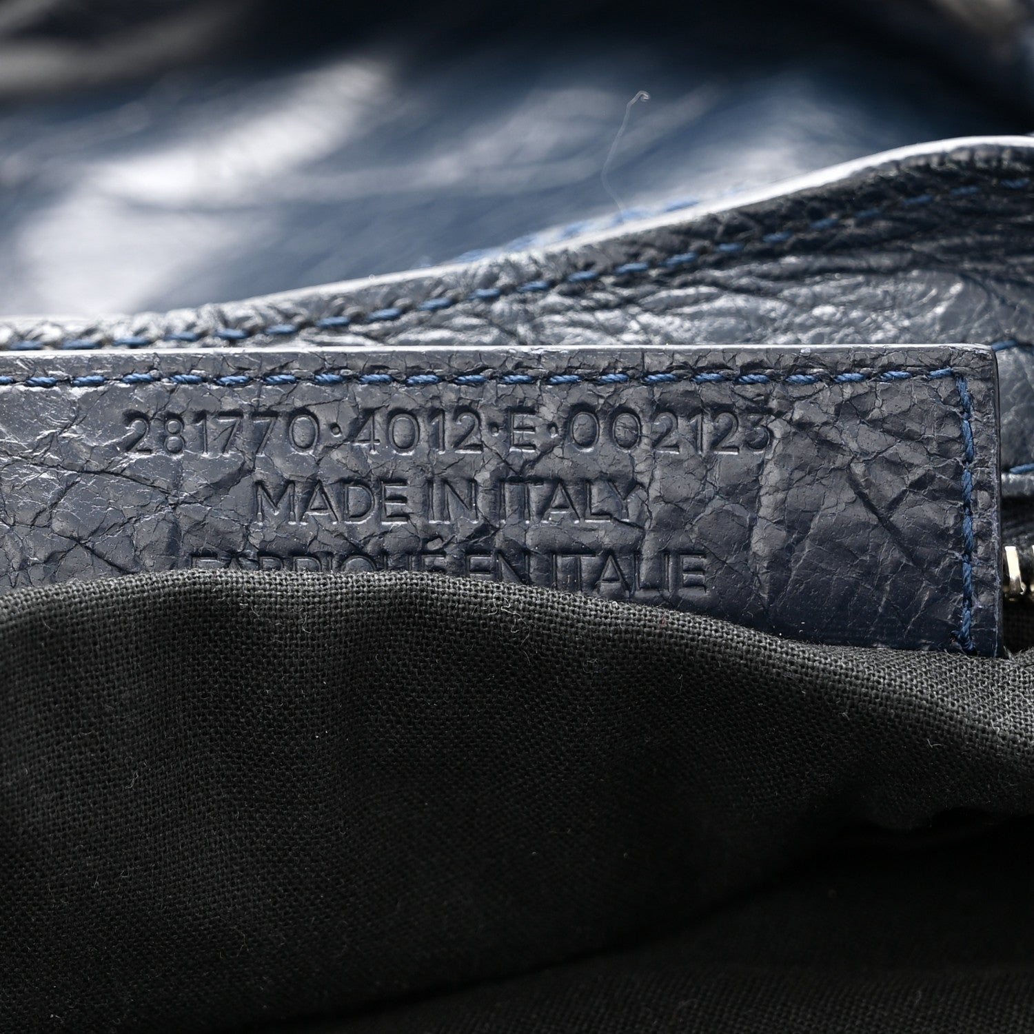 Balenciaga Agneau Giant 12 Silver Hardware City Bleu Obscur 7 of 10