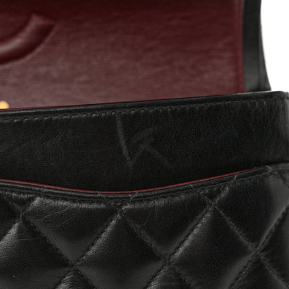 Chanel Lambskin Quilted Medium Double Flap Black 11 of 16