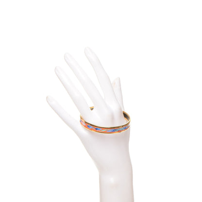 Hermes Enamel Printed Brazil Narrow Bracelet 62 2 of 5