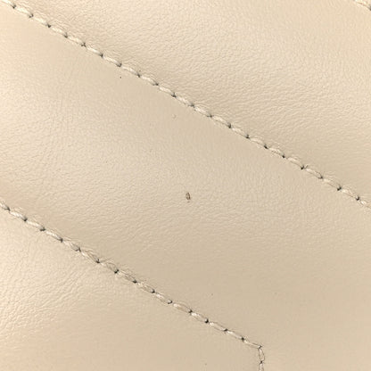 Saint Laurent Calfskin Y Quilted Monogram Small Loulou Chain Satchel Crema Soft 13 of 18