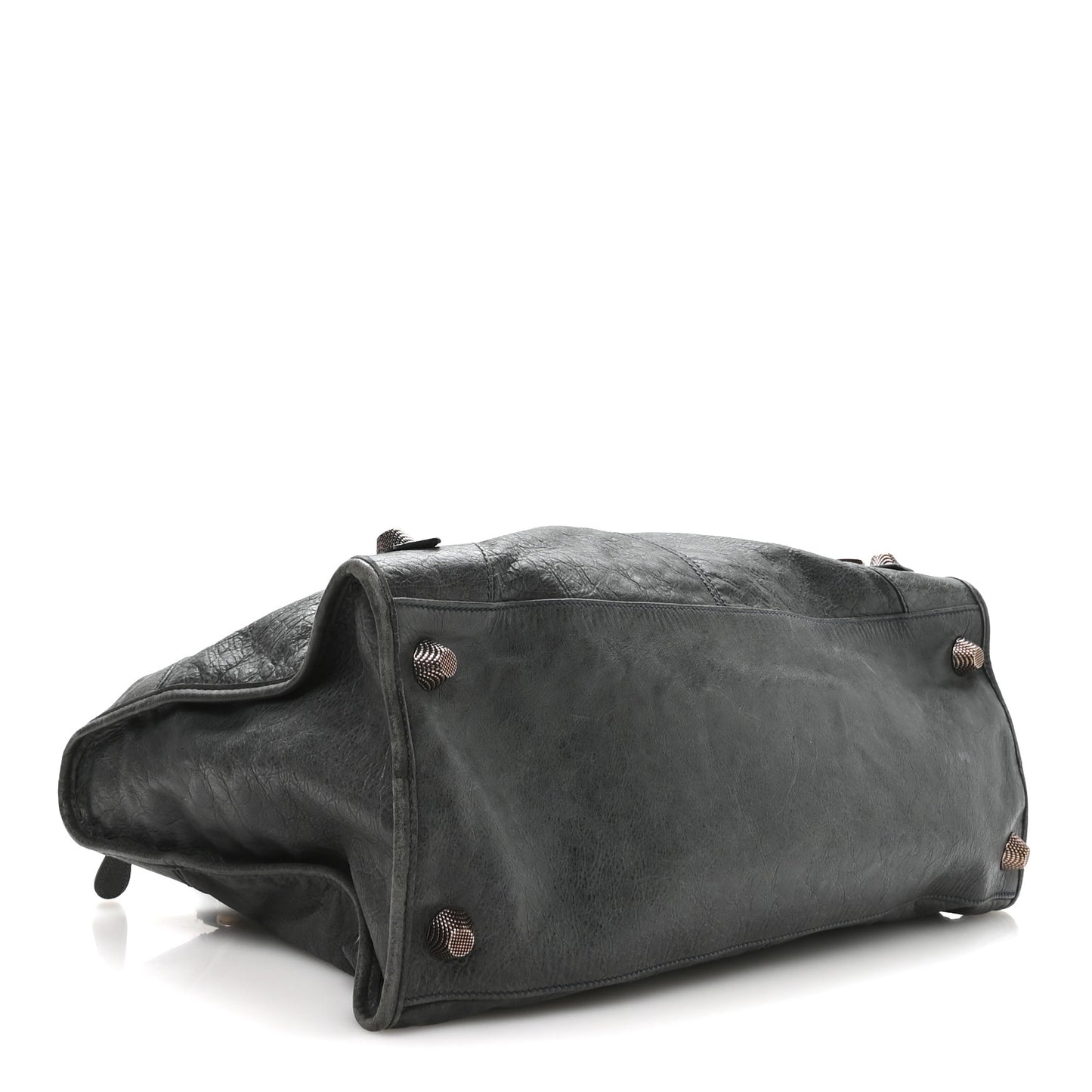 Agneau Giant 21 Rose Gold Hardware Work  Anthracite