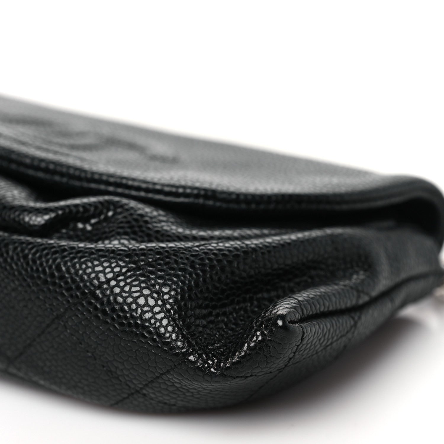 Chanel Caviar Half Moon Wallet On Chain WOC Black 11 of 11