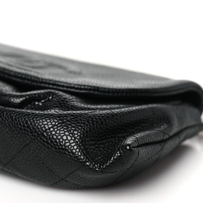 Chanel Caviar Half Moon Wallet On Chain WOC Black 11 of 11