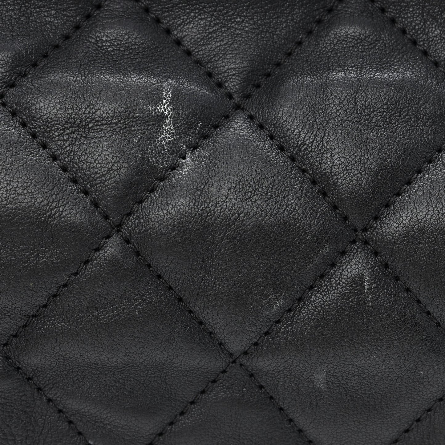 Calfskin Quilted Small Chain Me Tote Black