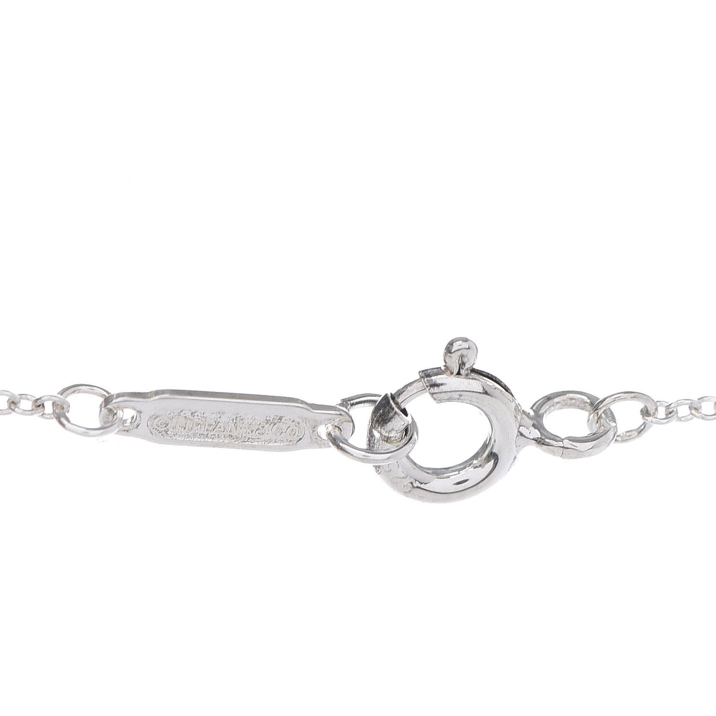Sterling Silver Oval Key Pendant Necklace