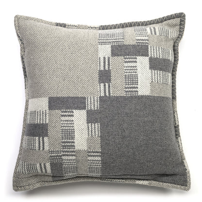 Hermes Wool Cashmere Avalon Paper Block Pillow Gris Acier 3 of 6
