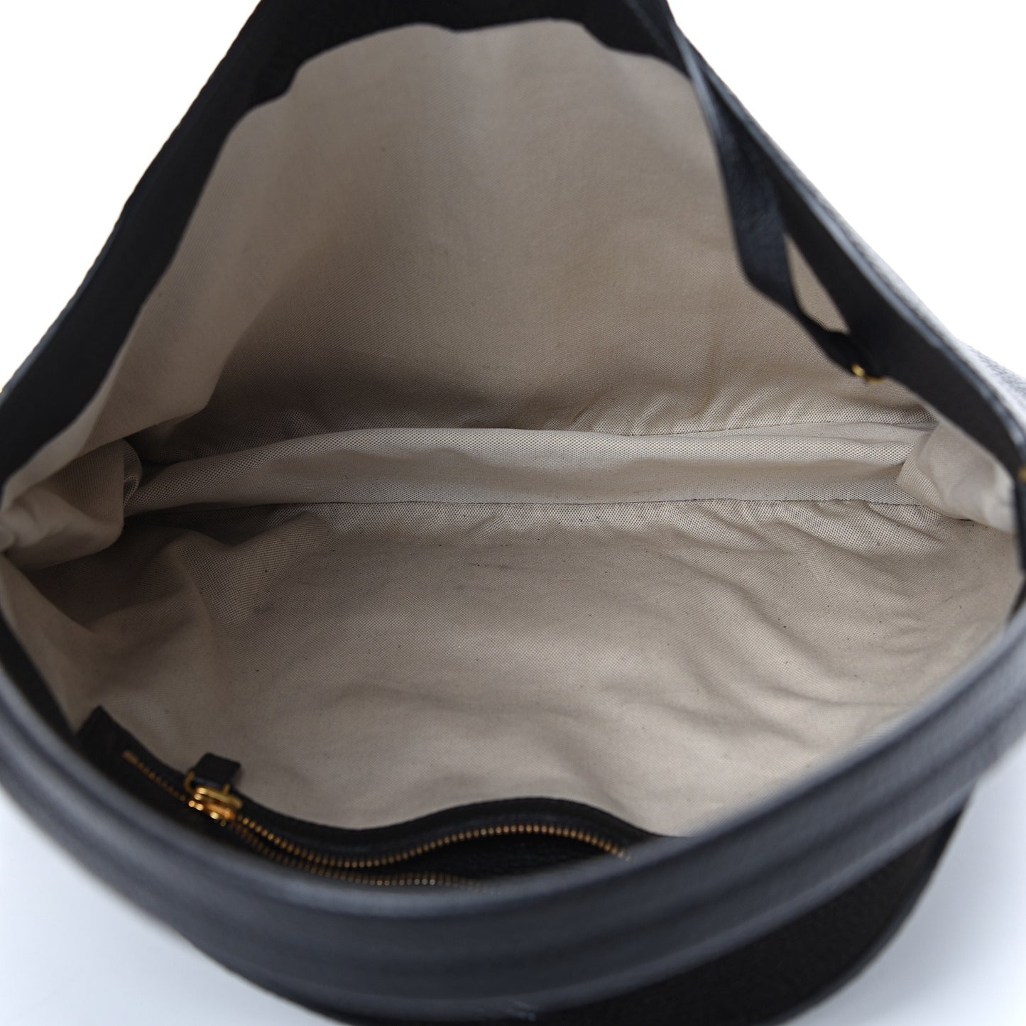 Pebbled Calfskin Small Alix Padlock Zip Hobo Bag Black
