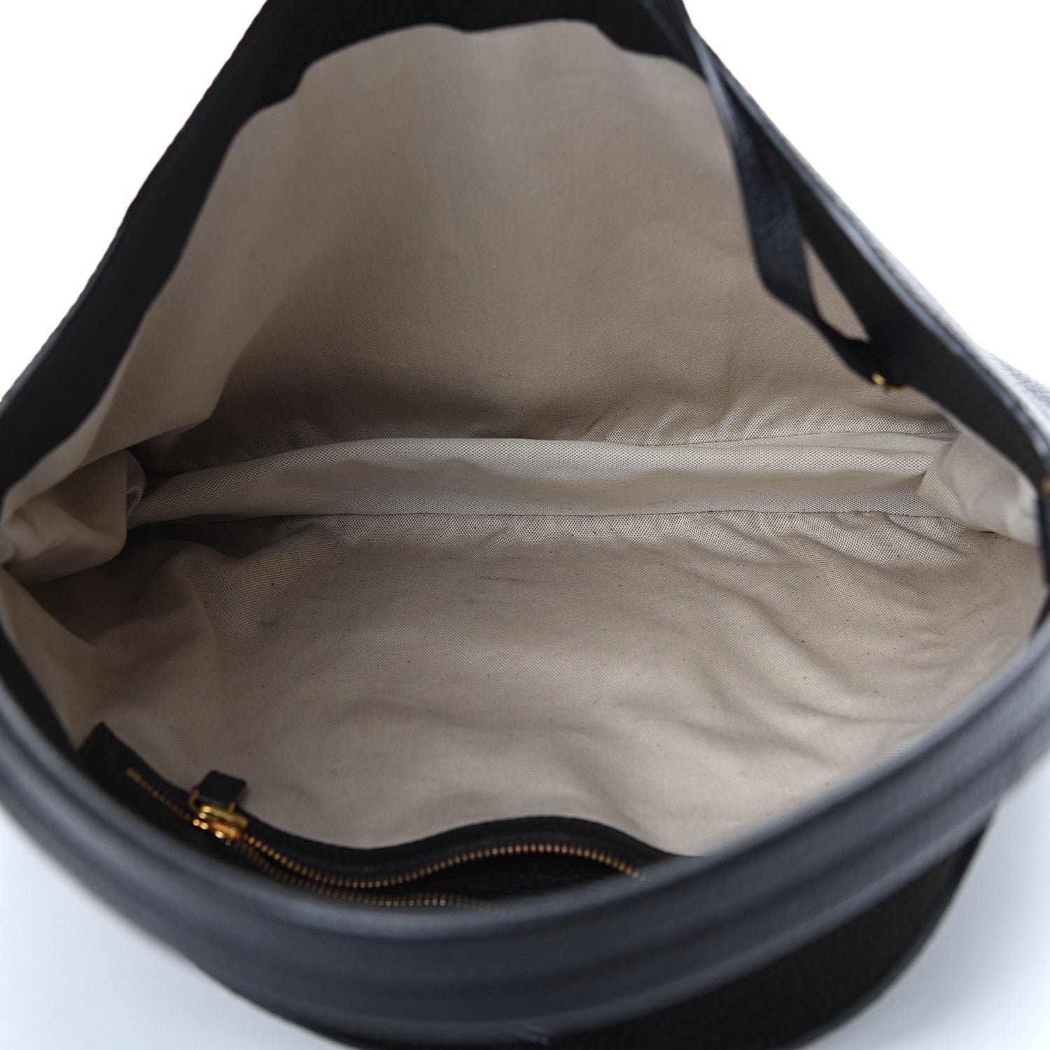 Tom Ford Pebbled Calfskin Small Alix Padlock Zip Hobo Bag Black 5 of 10