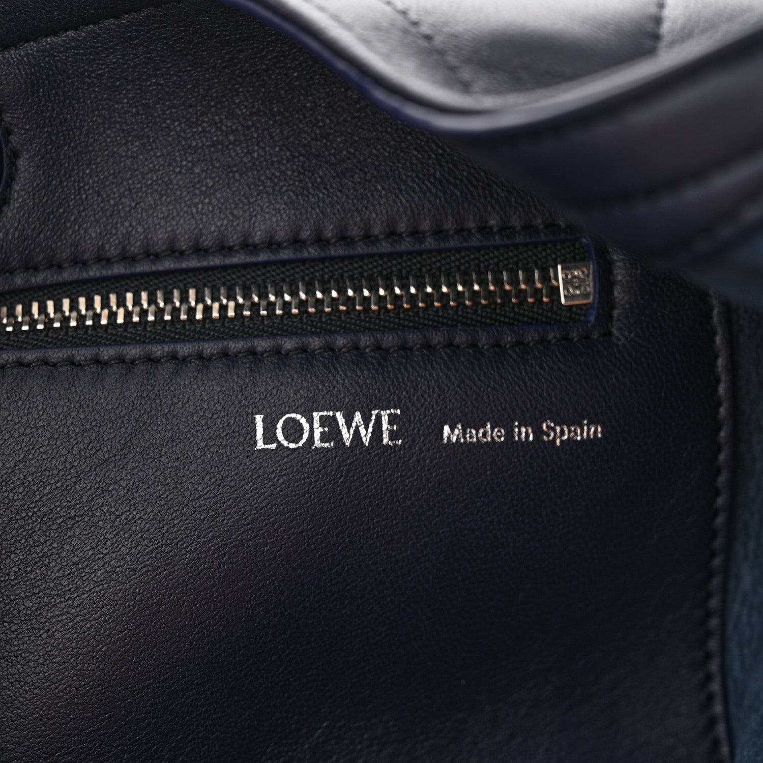 Loewe Buttery Nappa Lambskin Medium Squeeze Bag Abyss Blue 6 of 9
