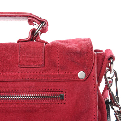 Proenza Schouler Suede Medium PS1 Satchel Raspberry 11 of 14