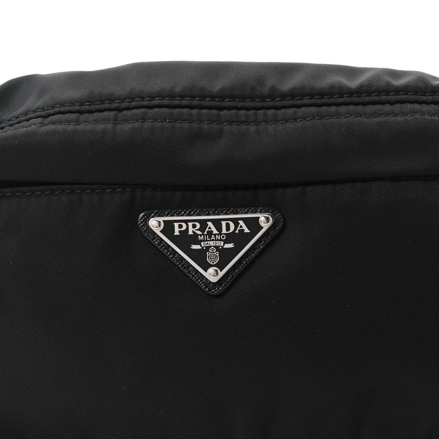 Re-Nylon Saffiano Belt Bag Black