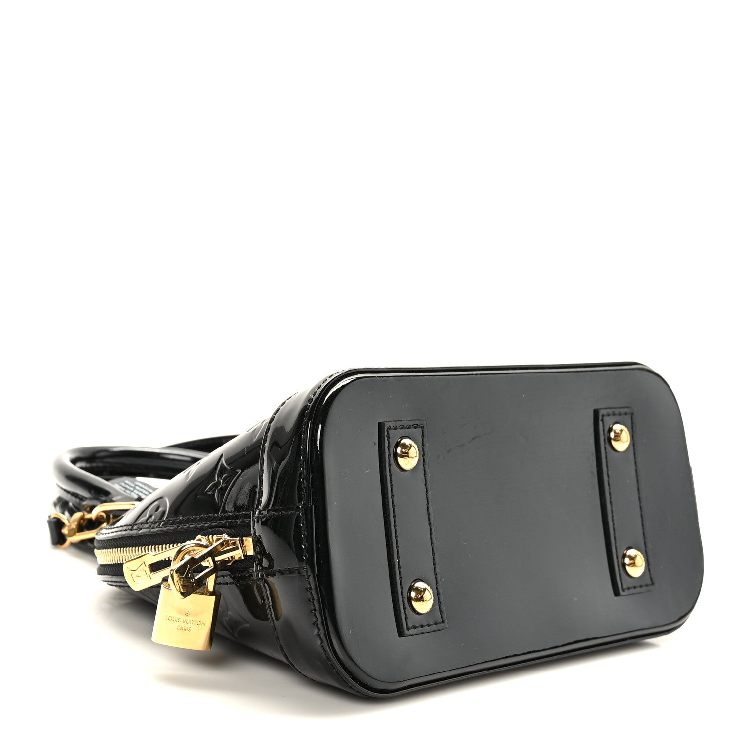 Louis Vuitton Vernis Alma BB Noir Magnetique 4 of 9