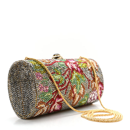 Judith Leiber Swarovski Crystal Rose Minaudiere Clutch Multicolor 4 of 13