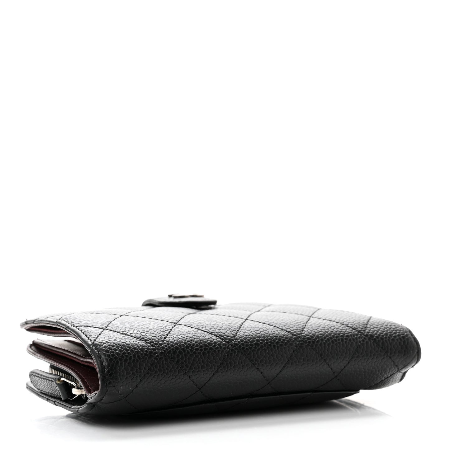 Caviar Quilted CC French Wallet Black