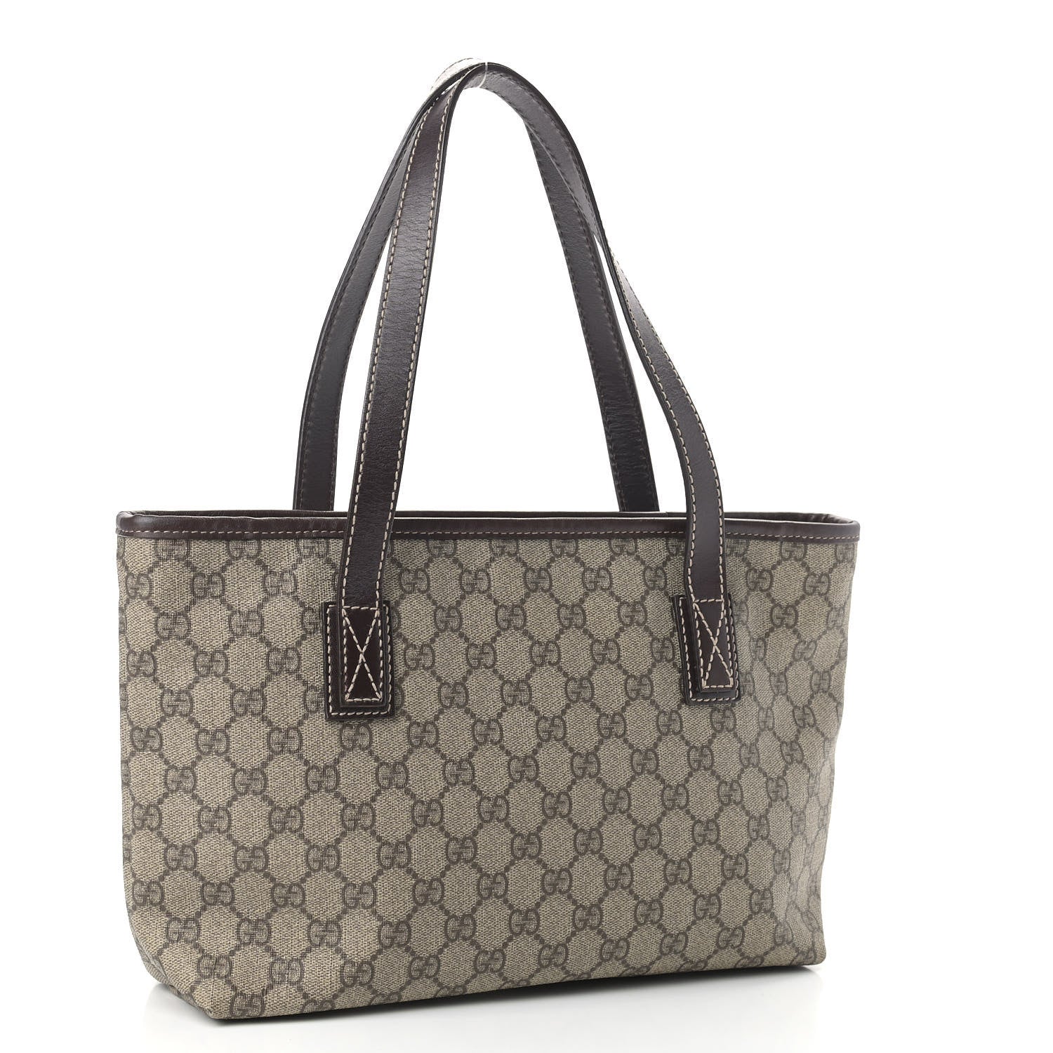 Gucci GG Supreme Monogram Small Joy Tote Dark Brown 3 of 9