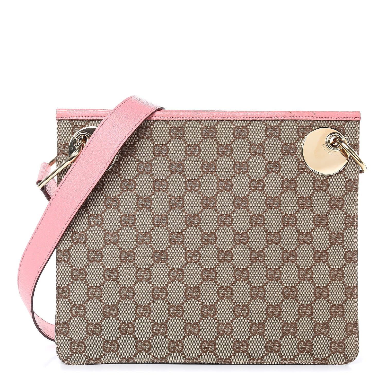 Gucci Monogram Eclipse Messenger Bag Pink 1 of 14