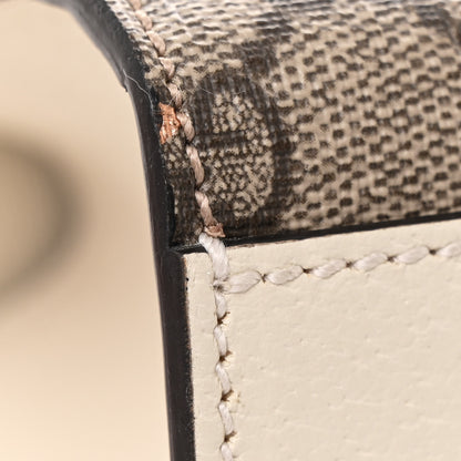 Gucci GG Supreme Monogram Berry Textured Dollar Calfskin Small Padlock Shoulder Bag Beige Ebony Light Copper Mystic White 11 of 11