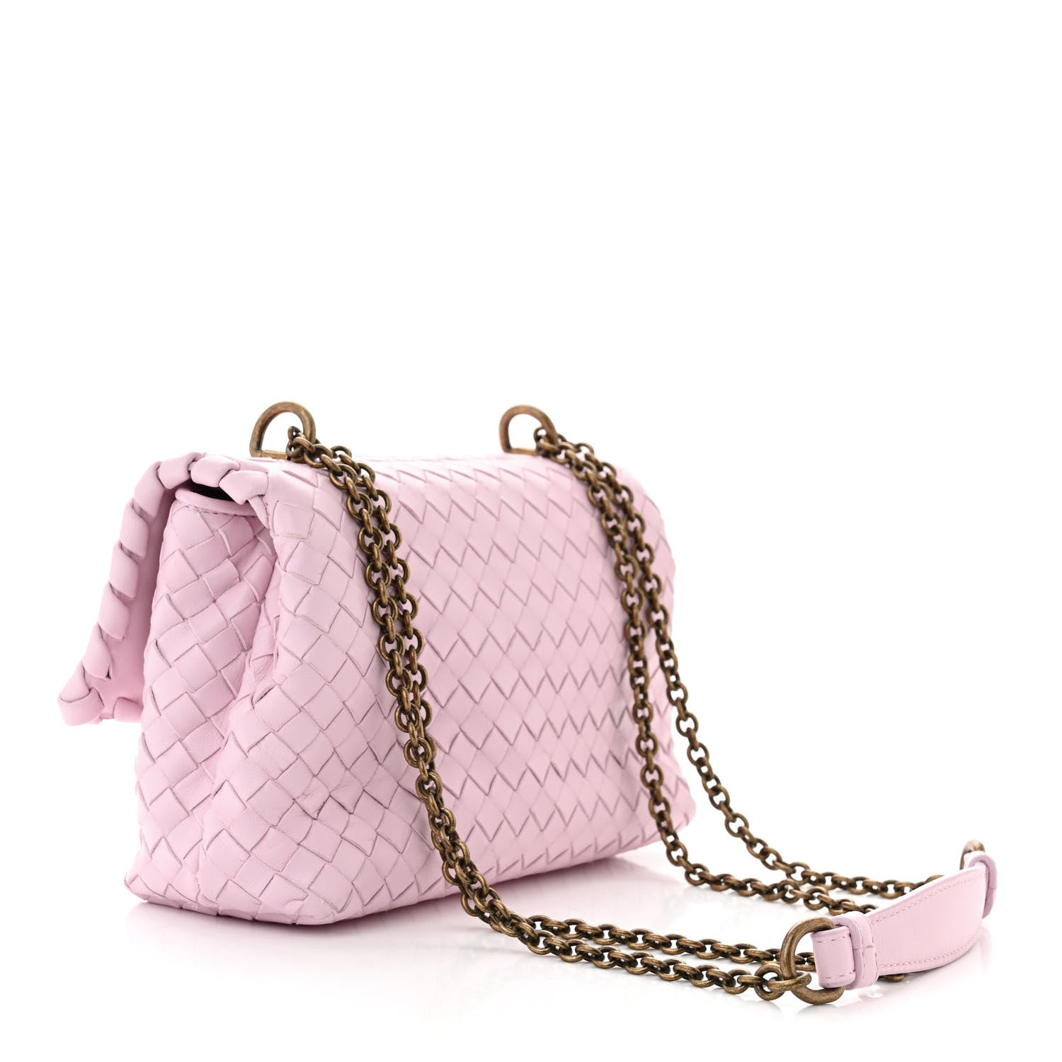 Bottega Veneta Nappa Intrecciato Baby Olimpia Shoulder Bag Dragee 3 of 9