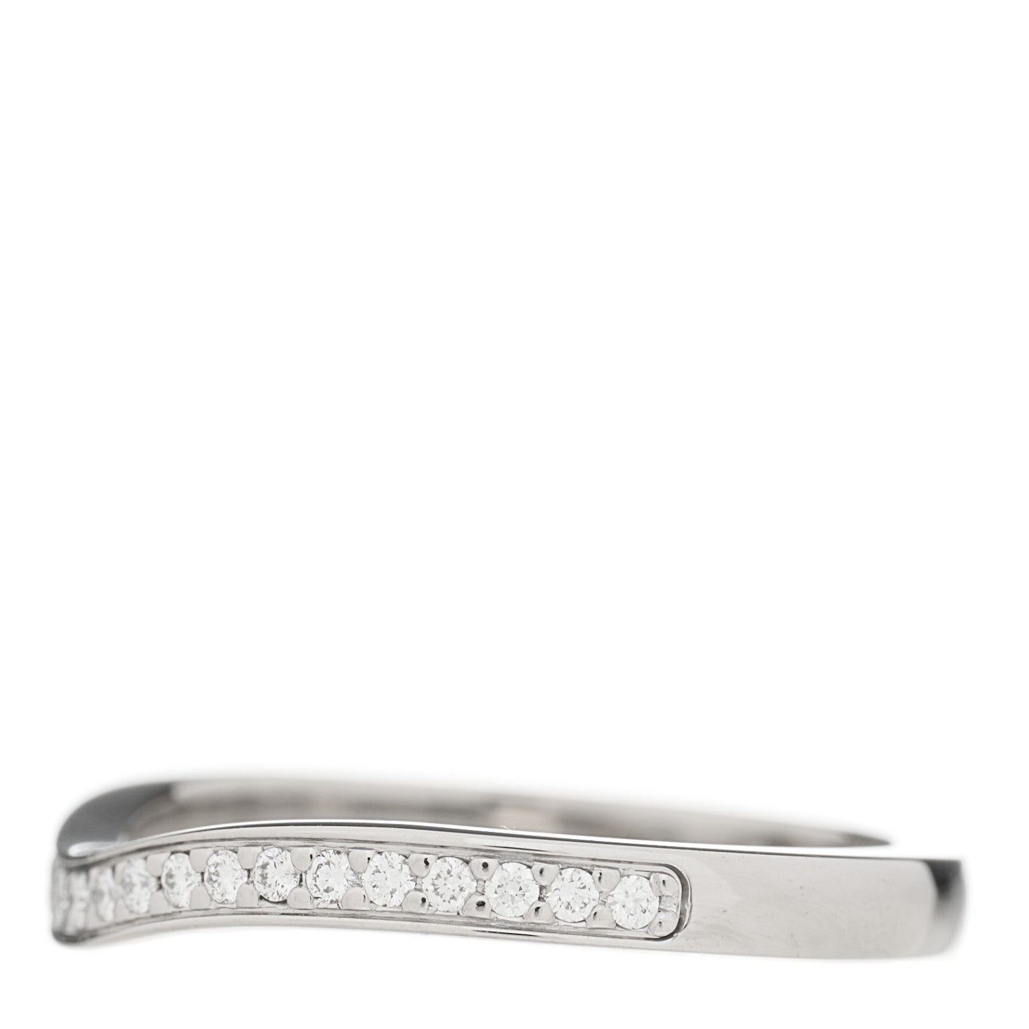 Cartier Platinum Diamond Ballerine Wedding Band Ring 46 3.75 2 of 6