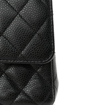 Chanel Caviar Quilted Medium Double Flap Black 11 of 13